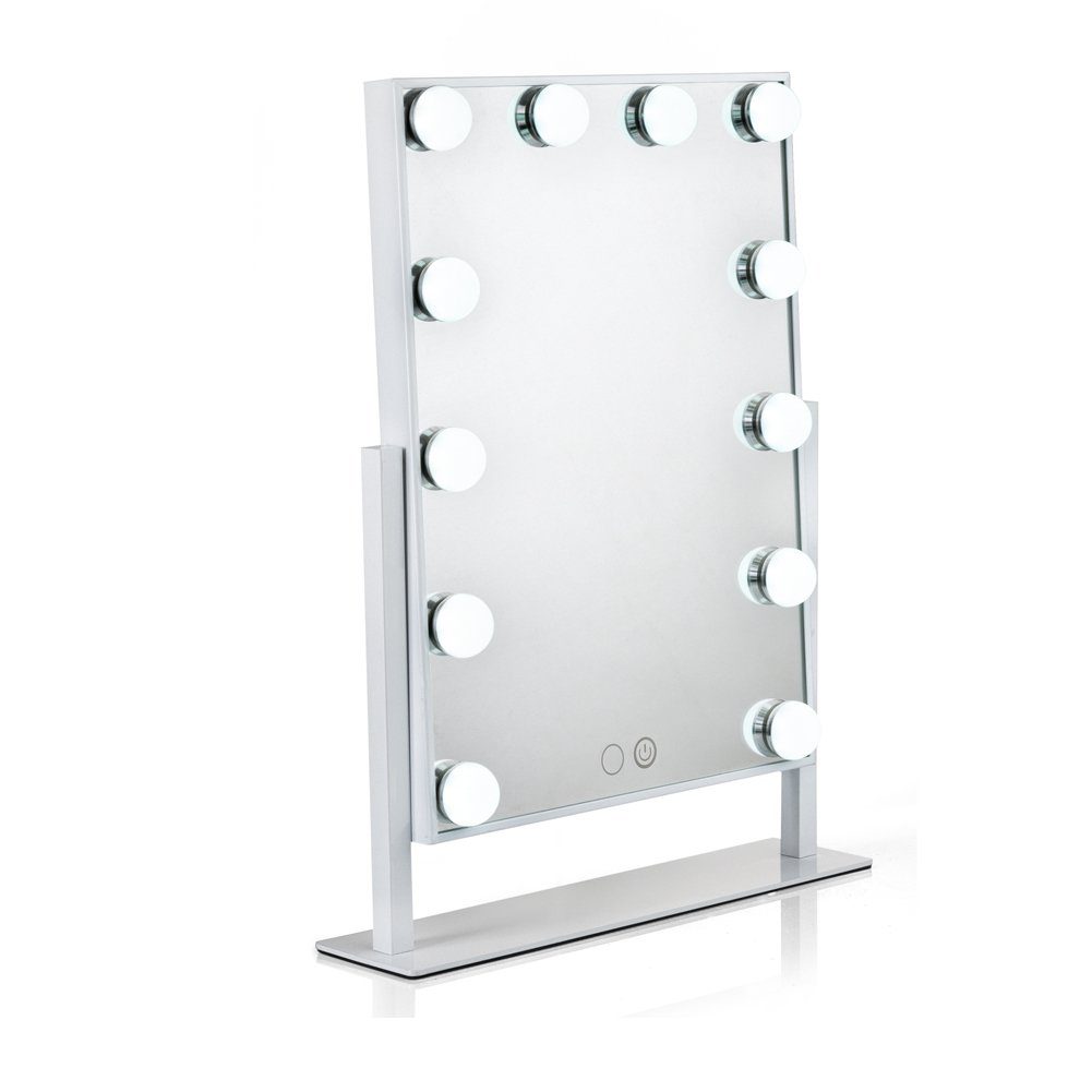 Cómo hacer un tocador de maquillaje con luces fácil. Tocador, espejo, luces LED, taburete y organizador de maquillaje.