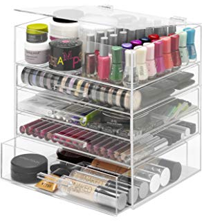 Cómo hacer un tocador de maquillaje con luces fácil. Tocador, espejo, luces LED, taburete y organizador de maquillaje.