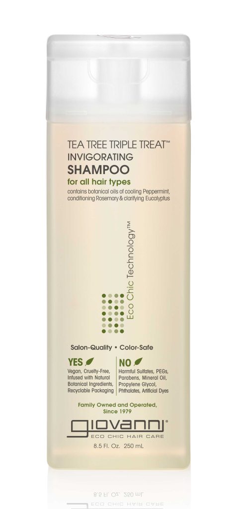 El Champú Tea Tree Triple Treat de Giovanni es el mejor champú para pelo graso. Sin siliconas sin sulfatos. Hidrata, limpia y refresca.