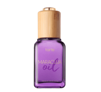 Mis pasos en el cuidado facial de día. Tónico, sérum, crema hidratante, limpiador, productos de belleza, ácido hialurónico, antioxidante. Tarte Maracuja Oil