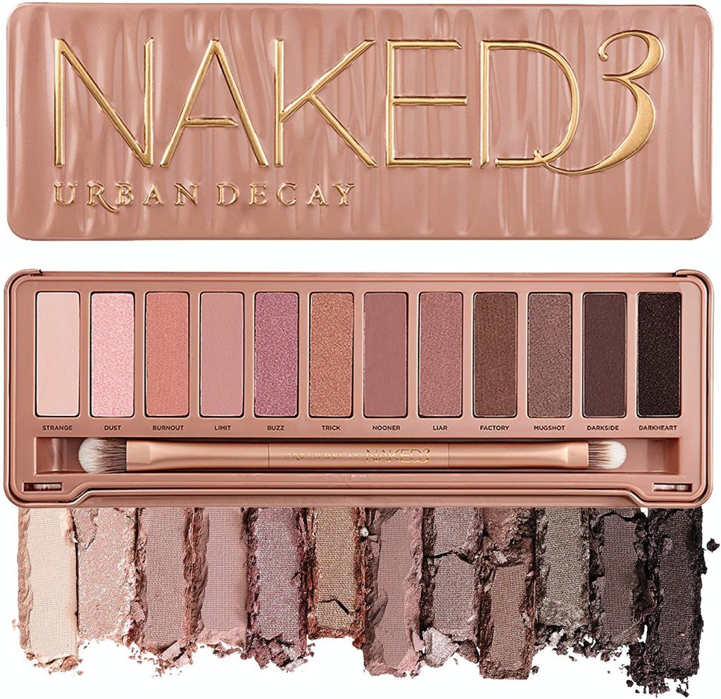 Paletas de maquillaje. Paletas de sombras de ojos y rostro básicas. Urban decay, Charlotte Tilbury, Huda Beauty, Anastasia Beverly Hills.URBAN DECAY NAKED 3