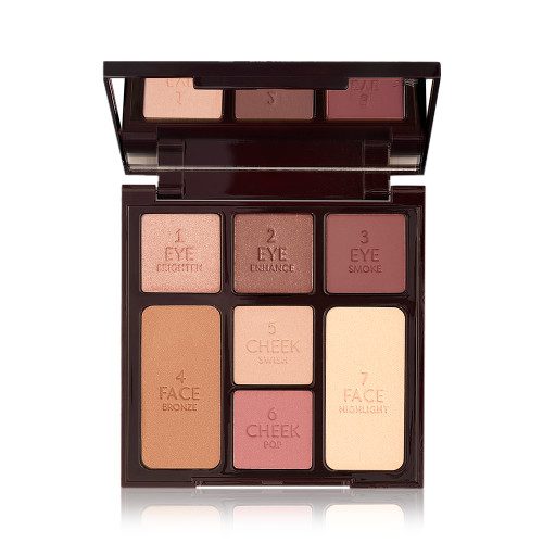 Paletas de maquillaje. Paletas de sombras de ojos y rostro básicas. Urban decay, Charlotte Tilbury, Huda Beauty, Anastasia Beverly Hills.CHARLOTTE TILBURY INSTANT LOOK IN A PALETTE