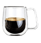 Tazas de café de cristal