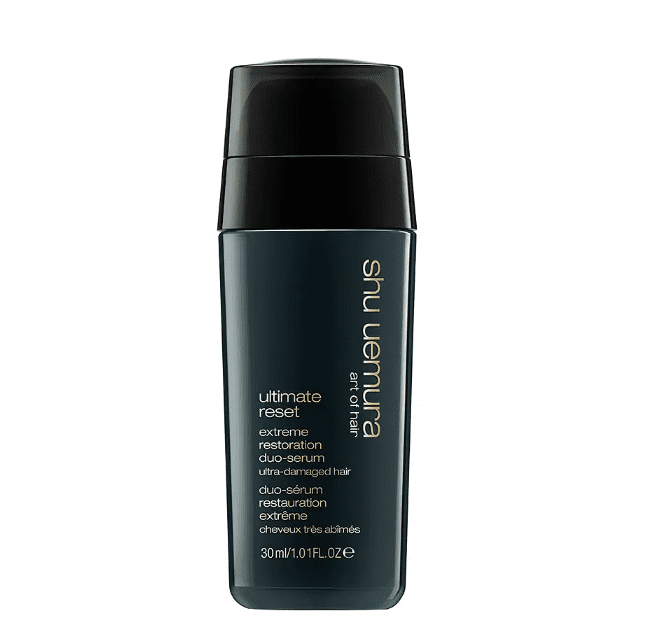 Sérum Shu Uemura Ultimate Reset: tratamiento para el pelo con vapor, mejor tratamiento anti-rotura cabello. Opiniones champú, mascarilla, sérum