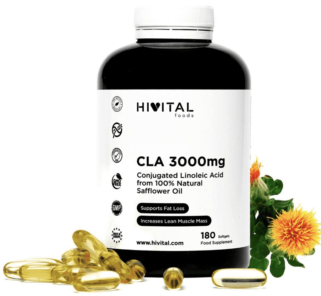 CLA para bajar de peso (o Ácido linoleico conjugado). Suplemento omega-6. ¿Para qué sirve el CLA: grasa corporal, masa muscular.