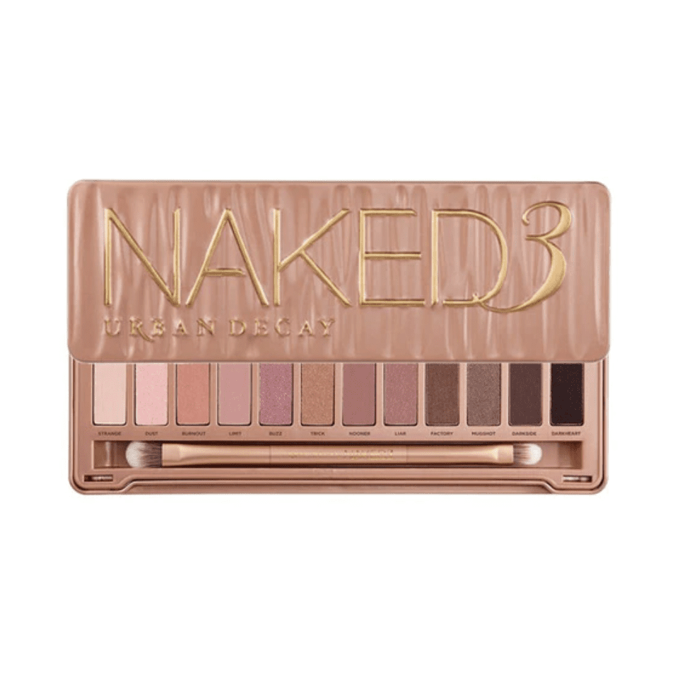 Regalos para mujer originales, cumpleaños, Navidad, San Valentín. Ideas para mujeres jóvenes y no tanto, pero amantes de la belleza. Naked 3 de Urban Decay