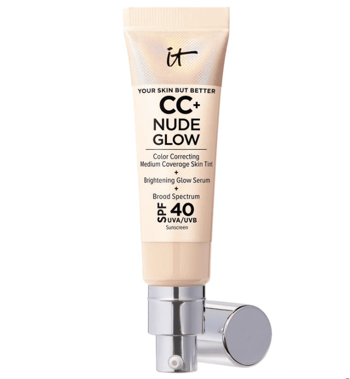 It Cosmetics CC Cream Nude Glow It Cosmetics CC Cream, mi opinión. Base de maquillaje + ingredientes antiedad + SPF50. Glow. Duración, cobertura, precio, dónde comprar.