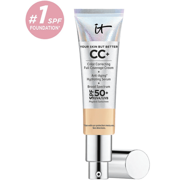 It Cosmetics CC Cream, mi opinión. Base de maquillaje + ingredientes antiedad + SPF50. Glow. Duración, cobertura, precio, dónde comprar. Your Skin But Bette
