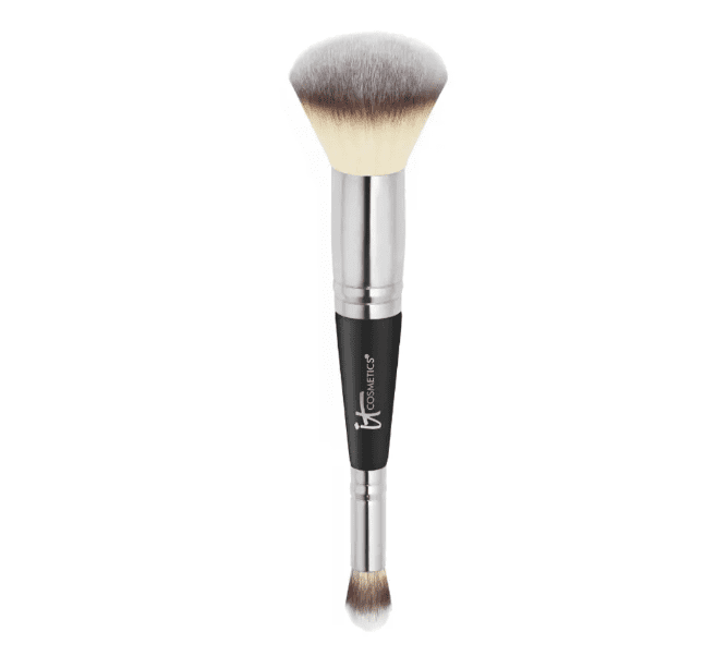 Brocha It Cosmetics Heavenly Luxe It Cosmetics CC Cream, mi opinión. Base de maquillaje + ingredientes antiedad + SPF50. Glow. Duración, cobertura, precio, dónde comprar.