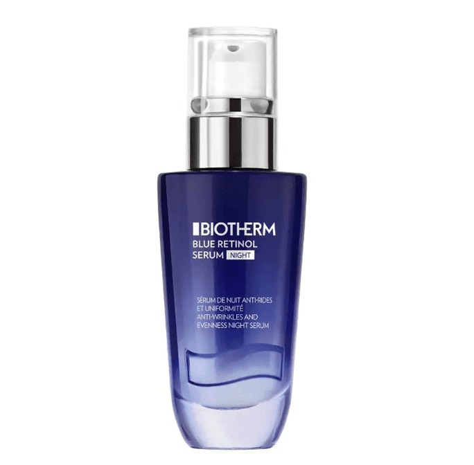 Biotherm BLUE RETINOL serum Biotherm Rutina facial. Crea la tuya con Routine finder, Blue theraphy, Life Plankton, Biotherm Blue Retinol serum, crema facial.
