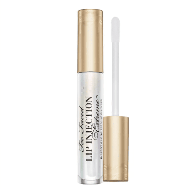 Lip Injection Extreme Lip Plumper Gloss Too Faced Lip Injection. Voluminizador de labios hidratante. Lip gloss, extreme y maximum plump, En brillo, mate, color y glitter.