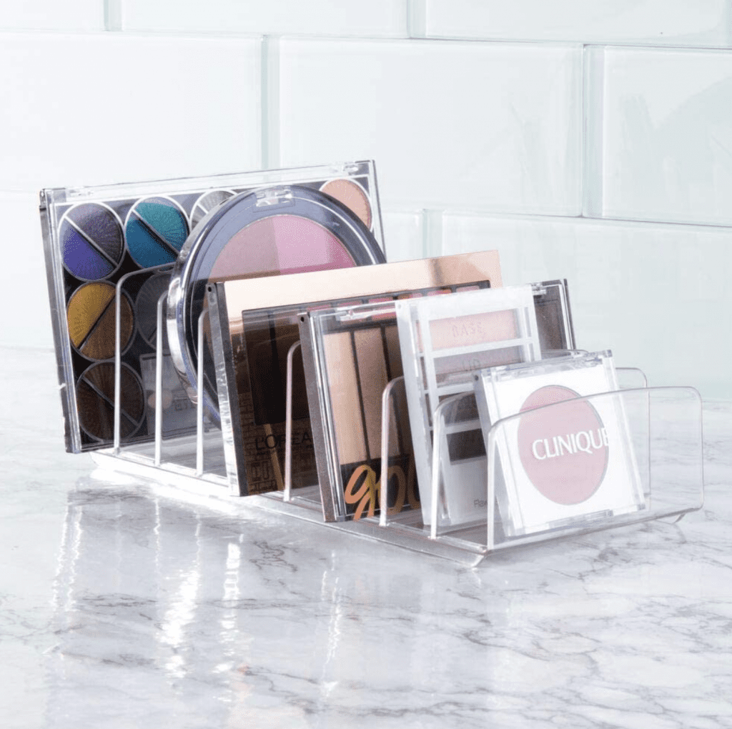 organizador de paletas de maquillaje ¿Cómo organizar maquillaje y cosméticos? Limpio y ordenado con organizadores acrílicos, cajas apilables, cajoneras, divisores...