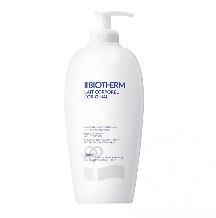 Biotherm Lait Corporel Biotherm, crema y rutinas para nutrir mi piel en verano. Antiedad, hidratación, barrera de la piel. Rutina de mañana + Rutina de noche.