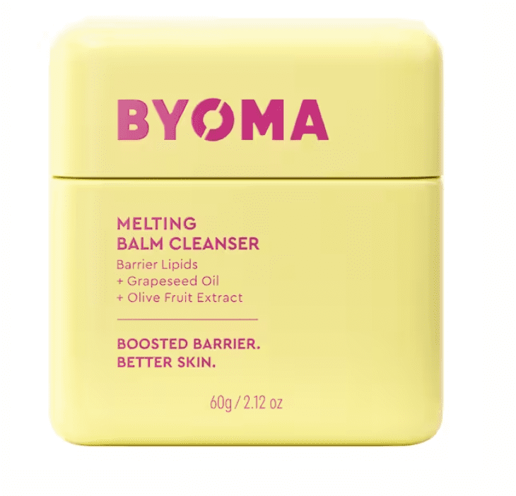 Byoma Melting Balm Cleanser BYOMA SKINCARE, mi opinión del gel limpiador Byoma Creamy Jelly Cleanser, respeta ph, un paso retira maquillaje, suciedad, protector solar.
